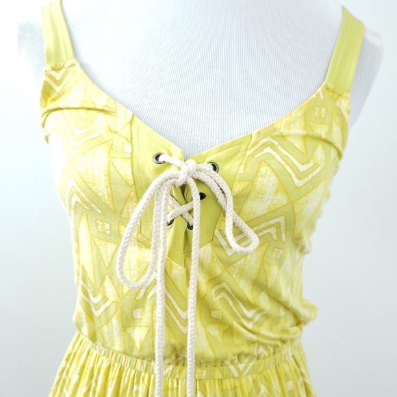Plenty Tracy Reese Yellow Green Boho Sleeveless - Picture 5 of 9